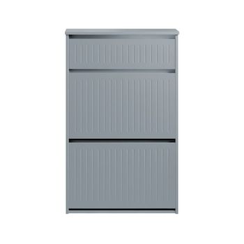 Zapatero con 2 puertas y 1 cajón gris