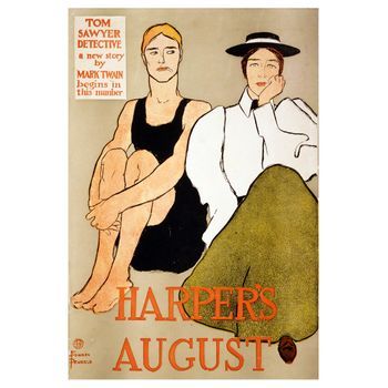 Legendarte - Cuadro Lienzo, Impresión Digital - Harper's August 1896 - Edward Penfiel - Decoración Pared Cm. 40x60