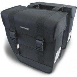 Basil Alforja Izquierda Tour Waterproof Hook-on 14l Imperm. Poliester Negro C/reflect. (34x14x34 Cm)