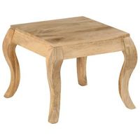 vidaxl mesa auxiliar 45x45x40 cm madera maciza de mango