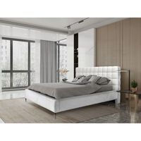 cama millio  marfil  180x200 cm  tela de chenilla rizada  somier incluido  confort de hotel de 5 estrellas