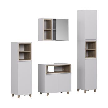Conjunto De Muebles De Baño Elnor 4 Partes Vicco