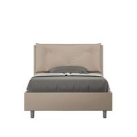 cama con almacenaje acolchada 120x210 cuero sintetico gris paloma appia large