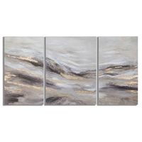 conjunto de 3 pinturas sobre tela multicolor cm 45x27x80 y 60x27x80