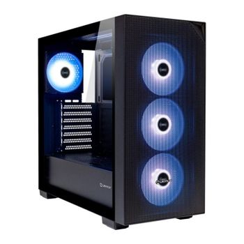 Caja ATX UNYKAch Revelat Mesh Black 4x ARGB, Cristal Templado, E-ATX, USB-C
