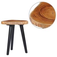 mesa de centro de madera maciza de teca 40x45 cm vidaxl