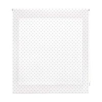 estor enrollable premium - estor enrollable tamano 150x180 - estor premium color blanco con motas grises  blindecor