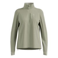 odlo zeroweight pro warm chaqueta para correr mujeres-oliva