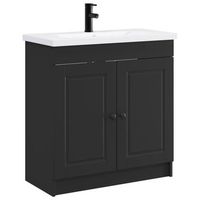 juego de muebles de bano negro 785 x 375 x 81 cm vidaxl