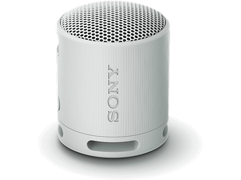 Altavoz inalámbrico - Sony SRS-XB100, Bluetooth, Portátil, Compacto y potente, 16 horas, Resistente al agua polvo IP67, Ecológico, Gris