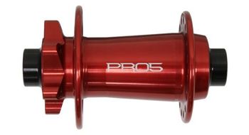 Bujes delanteros hope pro 5 de 32 agujeros   boost 15x110 mm   6 agujeros   rojo