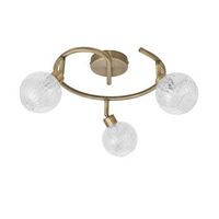 plafon 3 luces con acabado en cuero elegante y versatil