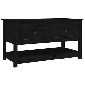 Mesa De Centro 49x102x55 Cm Madera - Negro
