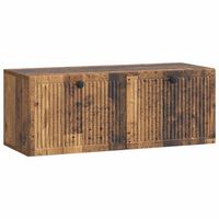 mueble para tv de pared madera envejecida 785 x 31 x 30 cm vidaxl