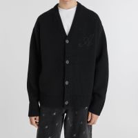 axel arigato ash signature wool knit cardigan - xl