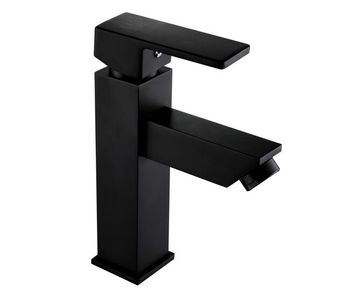 Grifo de lavabo amazonas en color negro cromado