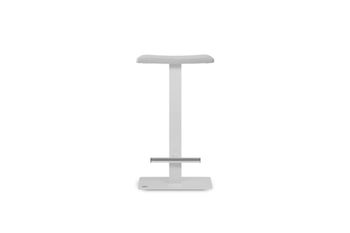 Taburete 63 cm  asiento blanco estructura blanco