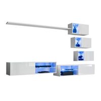 conjunto de muebles de sala switch xxiv diseno color blanco brillante