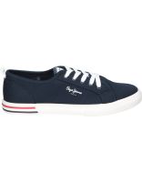 zapatillas para moda joven pepe jeans london bright b pbs30549-595 azul marino 39