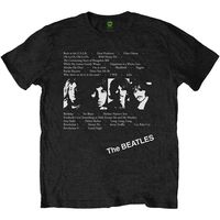 the beatles camiseta manga larga album tracks para mujer