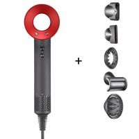 arzopa super hair dryer secador de pelo 1600w profesional con accesorios rojo