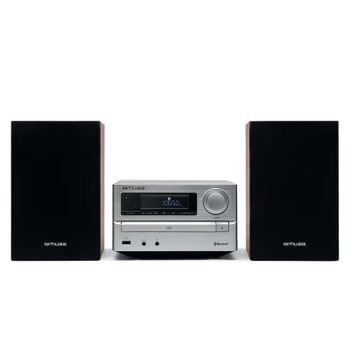 Microcadena Muse M-62 BTS 2 x 10 W RMS Bluetooth 5.0 CD USB FM Plata