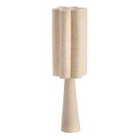 lampara de sobremesa con diseno de flor 74cm 21x20x74 cm color beige