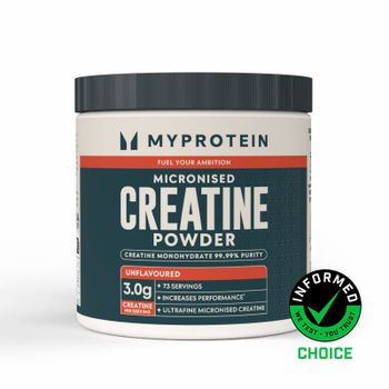Creatina en polvo micronizada - 250g - 73raciones - Sin Sabor