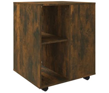 Vidaxl armario ruedas madera contrachapada roble ahumado 60x53x72 cm