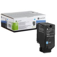 lexmark 74c2hc0 cyan original extra high capacity return program toner cartridge