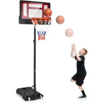canasta baloncesto exterior altura ajustable  canasta baloncesto infantil costway 75 x 45 x 210 cm