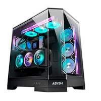 abysm danube sava h600 black caja torre e-atx atx itx micro