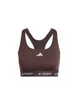 sujetador deportivo de fitness adidas techfit medium support mujer marron