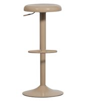 taburete de bar de metal beige ajustable