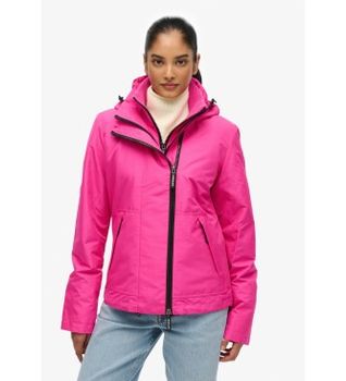 Superdry para mujer. W5012071A Chaqueta Hooded Mtn Windbreaker rosa (XL), Casual, Poliéster Reciclado