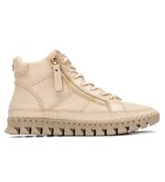 carmela para mujer 16270802-beige botines de piel 162708 beige 36 plano cremallera casual