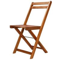 pack 2 uds sillas de bistro madera maciza de acacia