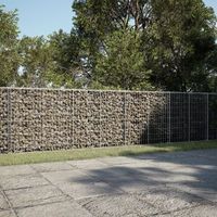 cesta de gaviones  gavion para piedras  gavion decorativo con cubierta hierro galvanizado 600x100x100cm cfw652651