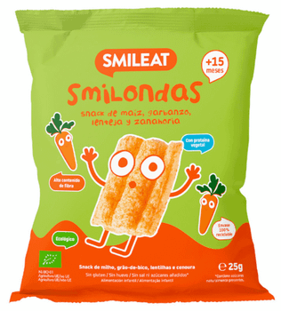 Smileat Smilondas de Maíz, Garbanzo, Lenteja y Zanahoria ECO +15m 25 gr