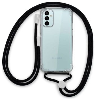 Cool Funda Antigolpes con Cordón Reforzado Negro para Samsung M236 Galaxy M23 5G