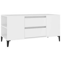 mueble para tv madera contrachapada blanco 102x445x50 cm vidaxl