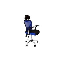 silla de escritorio ergonomica carla con ruedas y reposacabezas