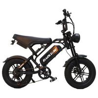 bicicleta electrica baolujie f2 48 v 13 ah neumaticos anchos 1640 7 velocidades negro y naranja