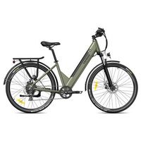 bicicleta electrica urbana fafrees f28 pro bateria extraible de 36 v y 145 ah control por aplicacion color verde