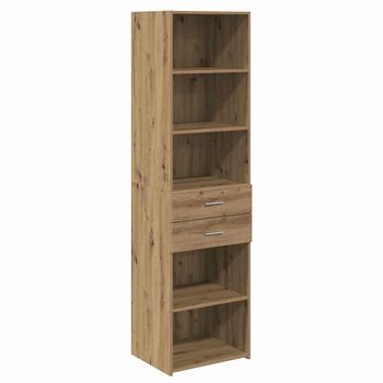 Alacena Roble Artisan 50 X 42,5 X 185 Cm Madera De Ingeniería Vidaxl