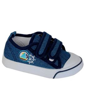 de BUBBLE BOBBLE BUBBLE ZAPATILLA DE LONA CON VELCRO PARA NINO C979 COLOR VA VAQUERO
