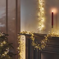 golden bells 72 led string light