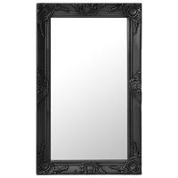 espejo de paredrespejo de bano estilo barroco negro 50x80 cm cfw380942