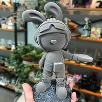 estatuillas de conejos piloto de dibujos animados esculturas de interior para bricolaje decoracion de mesa y accesorios decoracion navidena 2023
