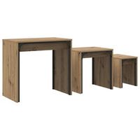 mesa de centro 60x35x56 cm acero - marron